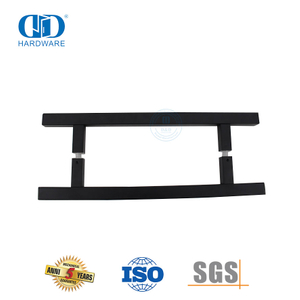 Matte Black Finish Stainless Steel Pull Handle for Residential Glass Door-DDPH016-D-MB