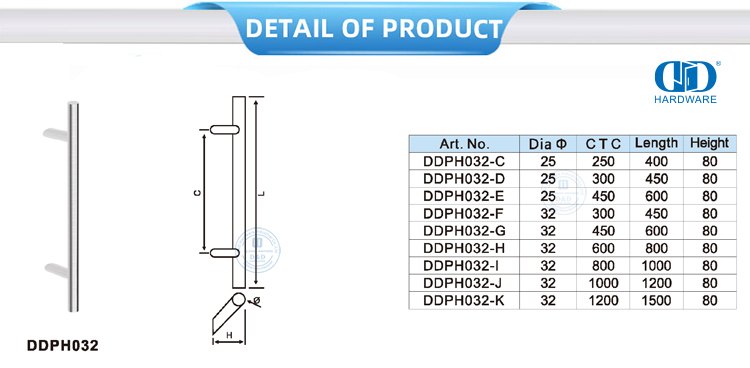 Shower Glass Door Handle