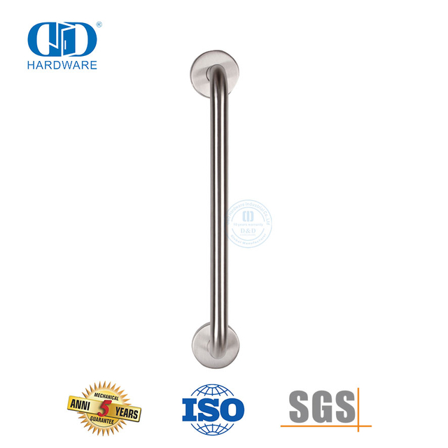 Round Stainless Steel Bathroom Single Towel Rail Bathroom Accessories Pull Handle-DDPH019