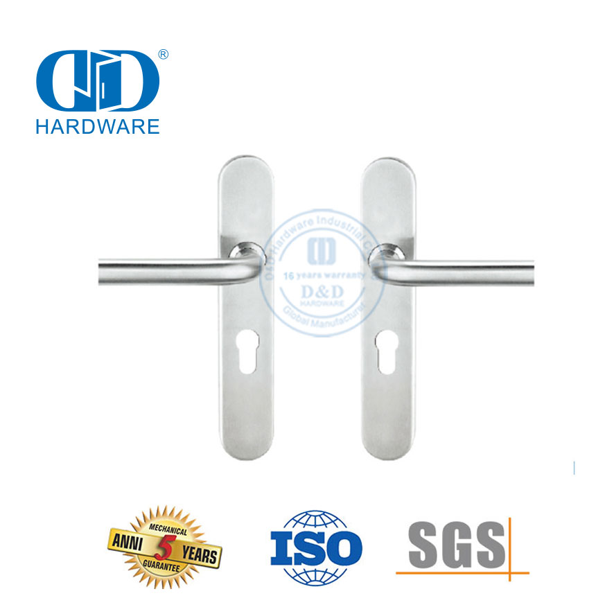 Office Used Lock Stainless Steel 304 Oval Door Plate Lever Handle -DDTP003