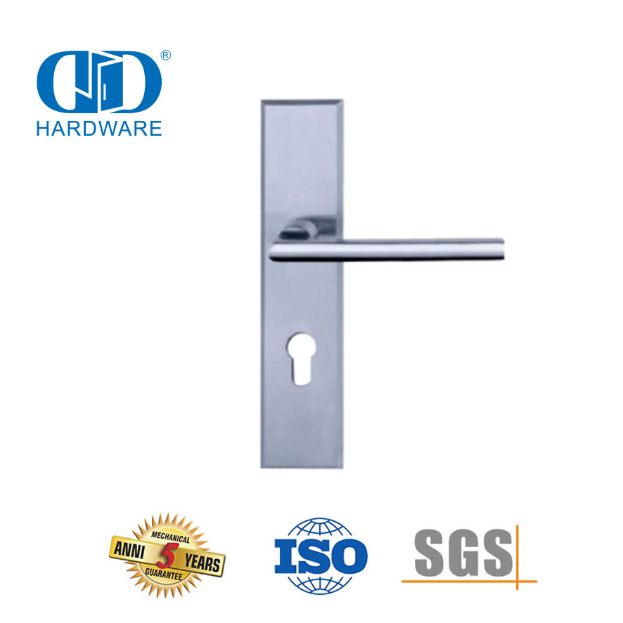 SUS304 High Quality Modern Lever Handle with Plate for Office Door-DDLP001