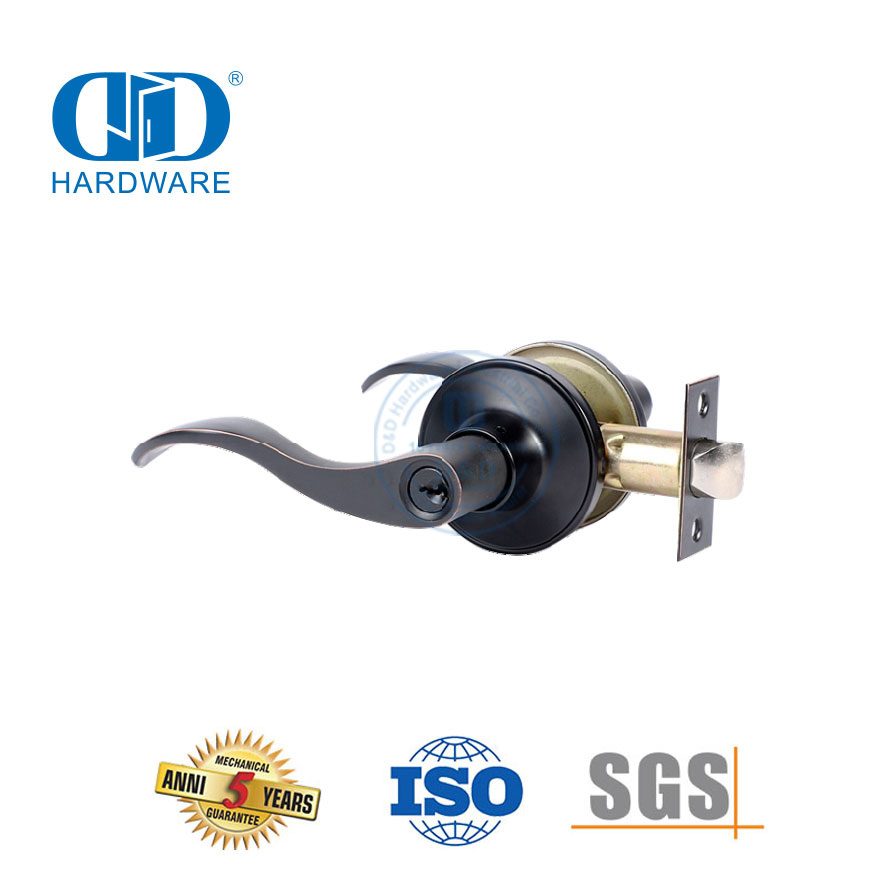 Excellent Ironmongery Standard Duty Cylinder Tubular Type Easy Installation Lockable Knob Lockset For Entrance Entry Door-DDLK024