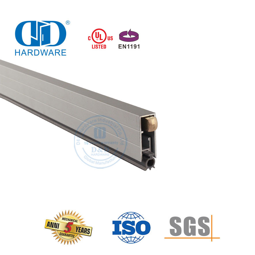 Aluminum Sound Proof Anodized Medium Duty Weather Stripping Drop Sliding Door Bottom Seal-DDBS001