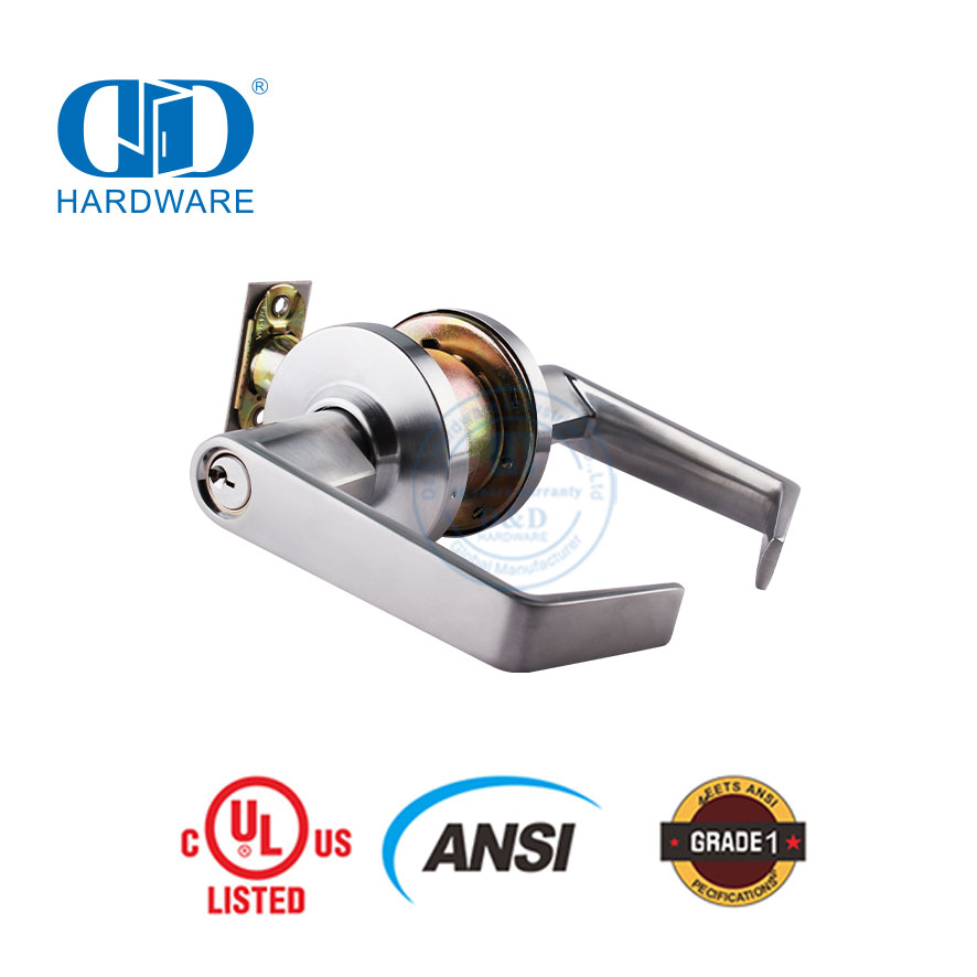 Excellent Ironmongery High Security ANSI UL List Fireproof Tubular Anti-damage Lockable Lock For Interior Exterior Door Lockset-DDLK011