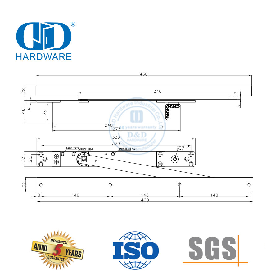 Concealed Door Closer