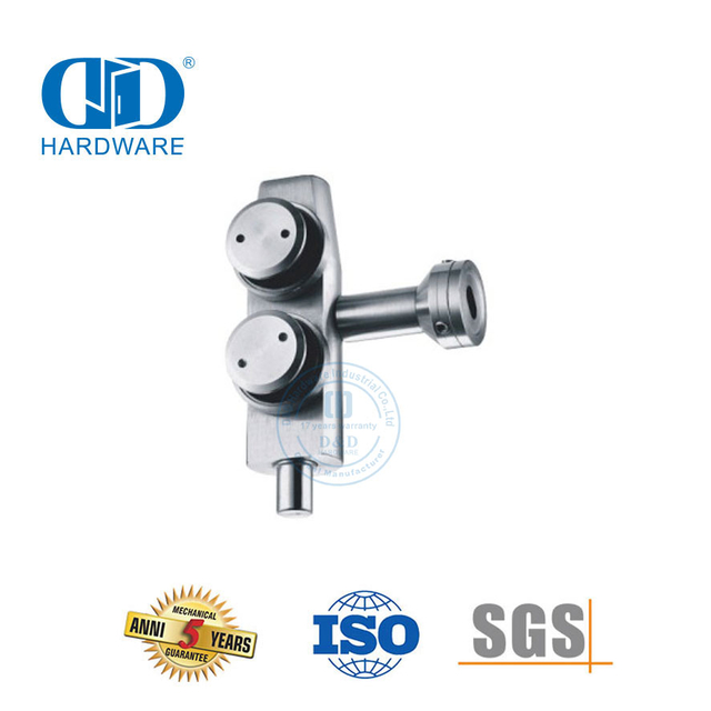 Stainless Steel Glass Door Pivot Systems Curve Top Over Panel Pivot Glass Fittings-DDGP008