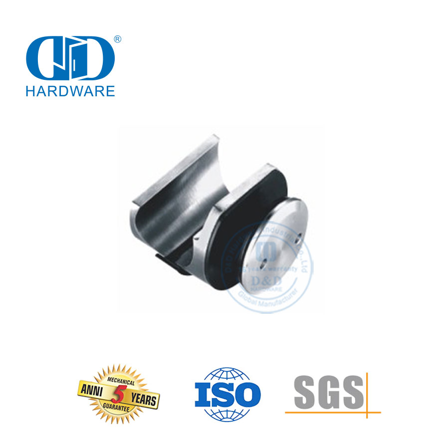 Stainless Steel Glass Accessories Glass Sliding Door Glass Door Connectors Integrated For Bathroom-DDGS001