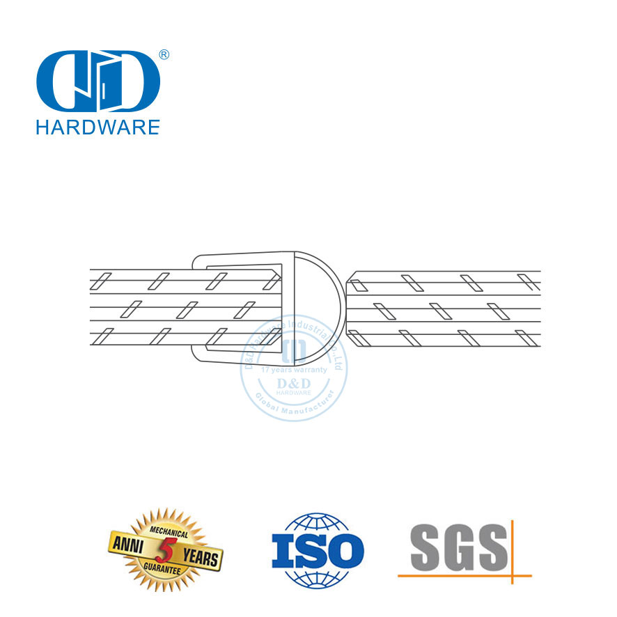 Glass Hardware Fittings Shower Sliding Door Bathroom PVC Rubber Waterproof Seal Strip-DDWS002