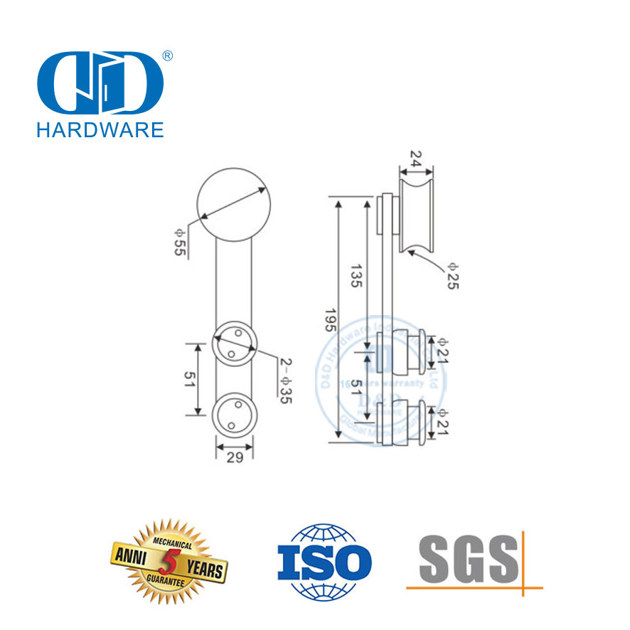 OEM Stainless Steel Accessories Set Glass Accessories Door Hardware Glass Fitting For Bathroom-DDGS102