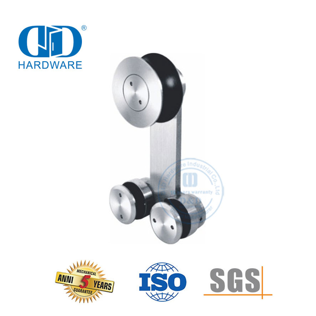 Industrial Stainless Steel Glass Accessories Set Glass Hardware Sliding Door Hardware For Bathroom Door-DDGS106