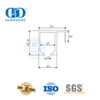 Hardware Supplier Stainless Steel Glass Sliding Door Roller Furniture Accessory For Bathroom Lavatory-DDGS145