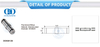 Pipe Sleeve Fittings Stainless Steel Bathroom Accessories Glass Hardware Furniture Accessory For Sliding Door-DDGS126