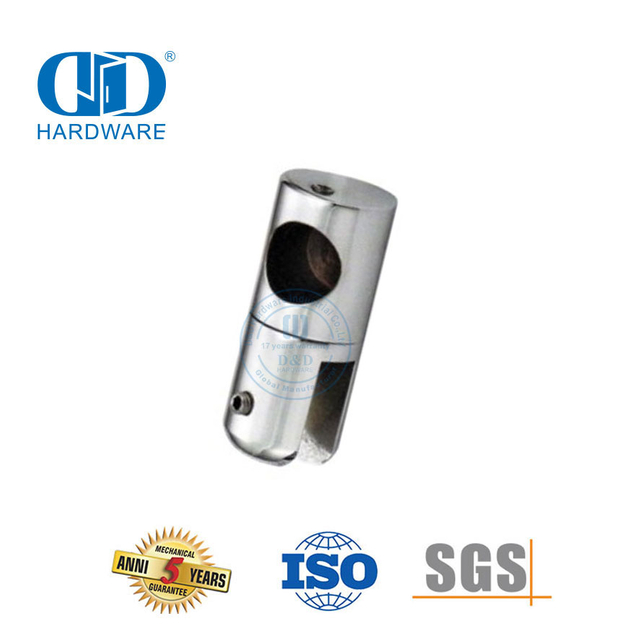 Stainless Steel Adjustable Tube Corner Clamp Clip Connector Commercial Shower Cubicle System-DDSC030