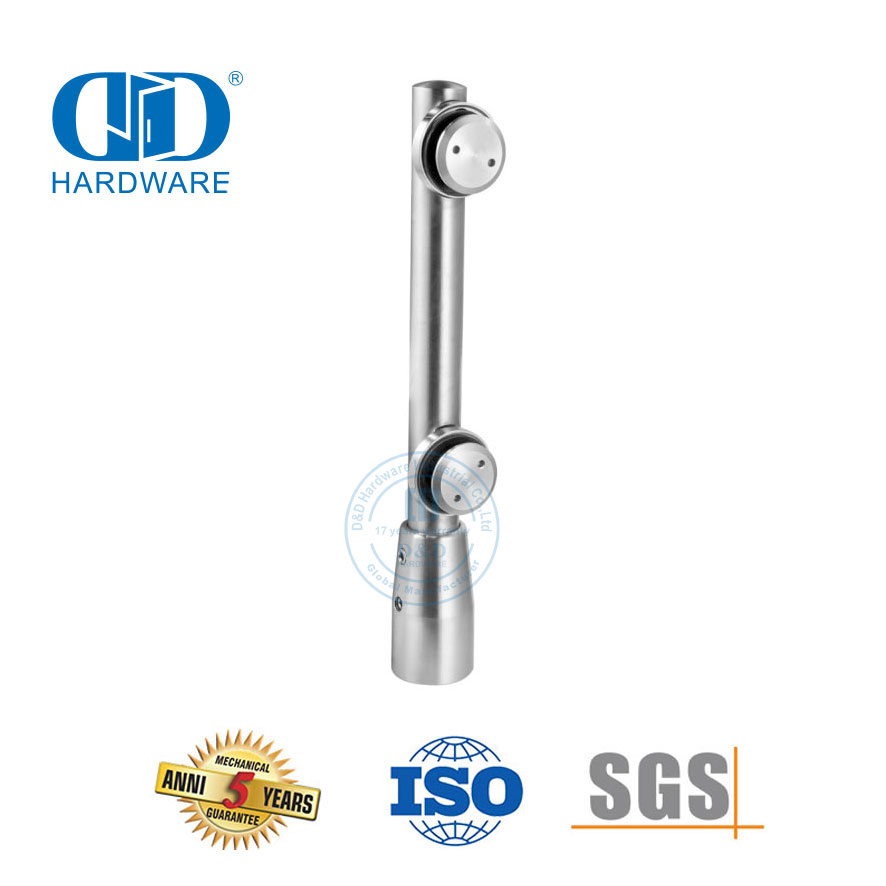 Stainless Steel Sliding Door Hardware Patch Fitting Pivot Glass Fitting For Entrance Glass Door-DDGP002