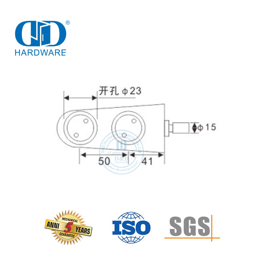 Stainless Steel Glass Door Pivot Systems Sliding Door Hardware Bottom Door Pivot-DDGP013