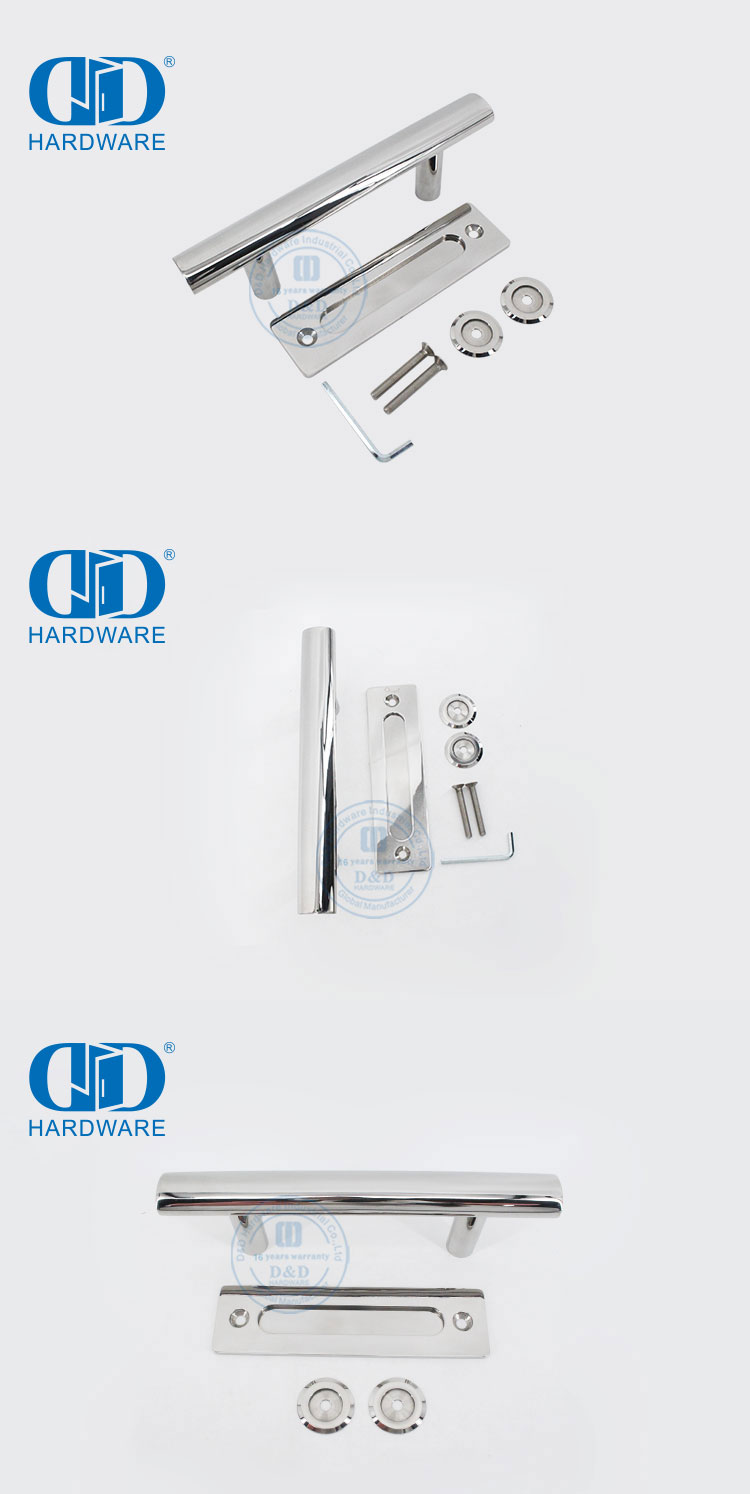 Stainless Steel Pss Finish Cabinet Closet Door Accessories Barn Pull Push Handle Tubular Pull Handle-DDBD101 PSS