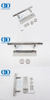 Stainless Steel Balcony Sliding Door Polished Barn Door Handles Set Double Sided Door Handle-DDBD102 PSS