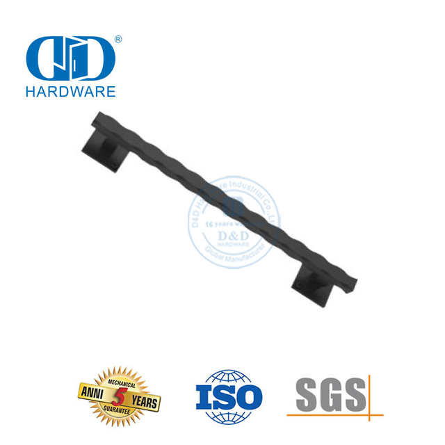 High Quality Stainless Steel Carbon Modern Black Sliding Barn Door Handle Door Pull Handle-DDBD100