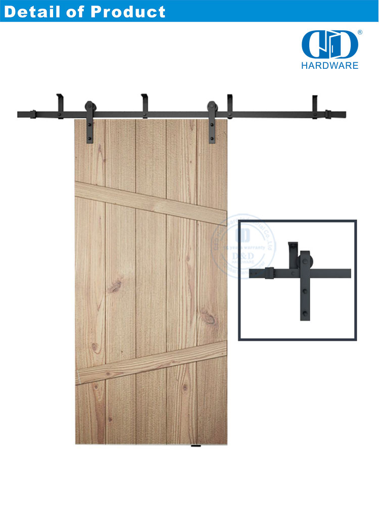 Stainless Steel Door Hardware Track Set Barn Wood Door Hardware Bi-folding Barn Door Hardware-DDBD007