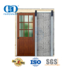 Stainless Steel Household Heavy Duty Sliding Single Track Concealed Bypass Barn Door Hardware Garage Hardware-DDBD067