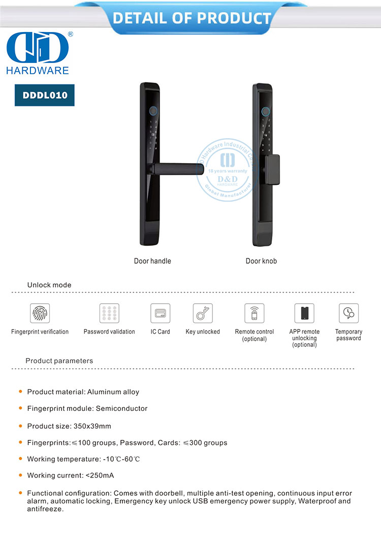 keyless entry door lock