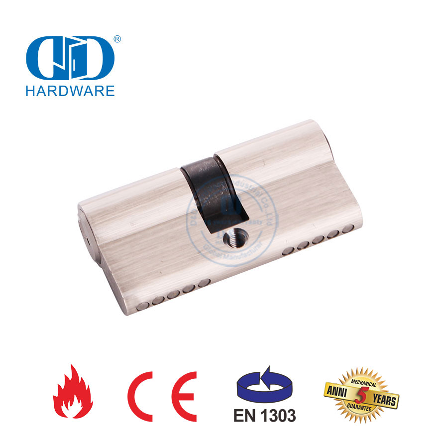 EN 1303 60mm Solid Brass Door Mortise Lock Accessories Cylinder-DDLC003-60mm-SN
