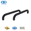 Matte Black Finish Modern Glass Door Hardware Accessories Bathroom Round Pipe Handle -DDPH007