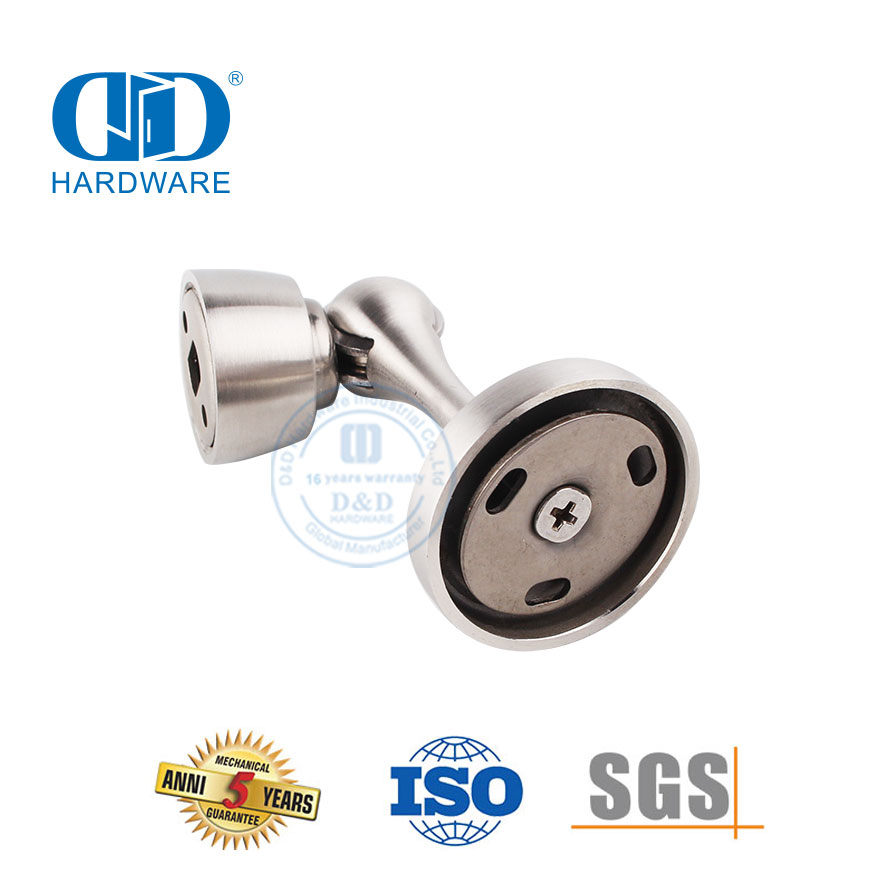 Door Hardware Accessories Floor Mounted 304 Stainless Steel Zinc Alloy Door Stopper with Magnet-DDDS028