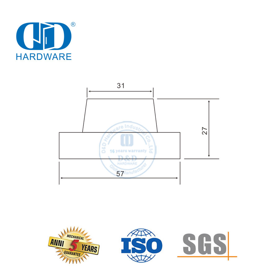 China Manufacturer Door Stops Floor Round Mounted Magnetic High Quality Door Stopper-DDDS023