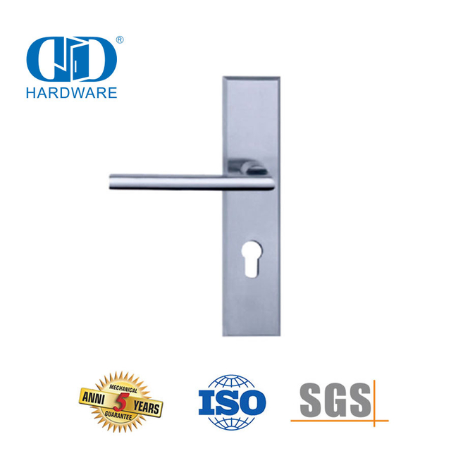SUS304 High Quality Modern Lever Handle with Plate for Office Door-DDLP001