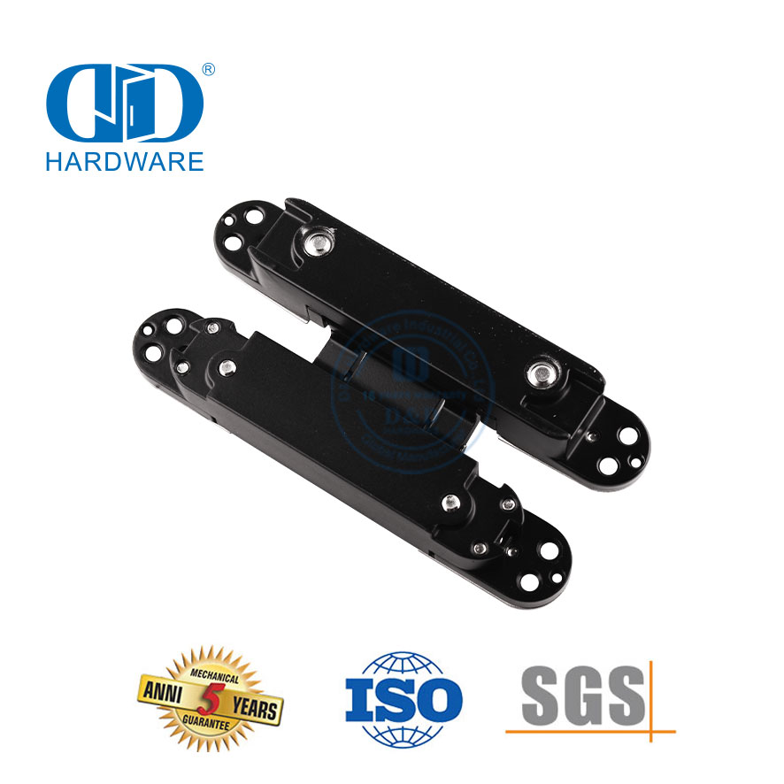 Different Dimensions Zinc Alloy 3D Hidden Concealed Heavy Duty 180 Degree Outer Double Door Hinge-DDCH008-G40