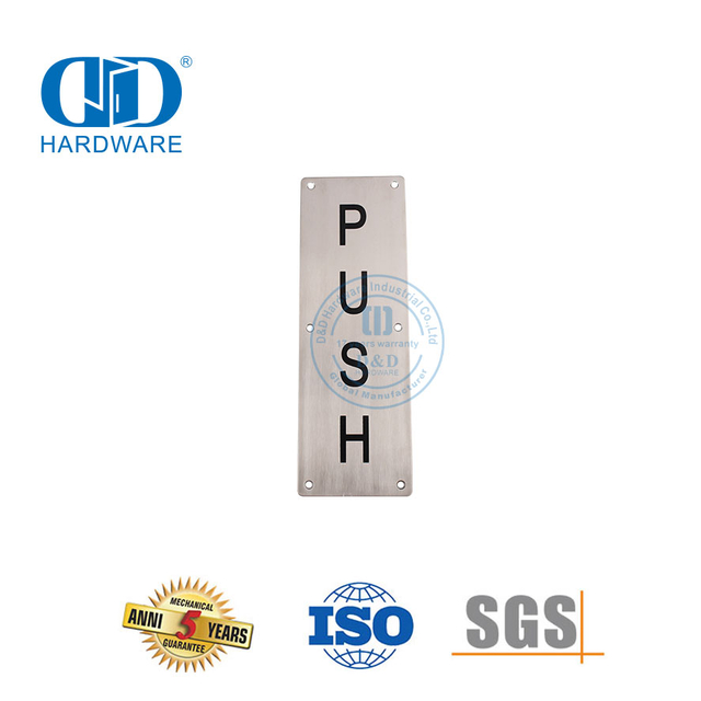 Stainless Steel Square Type Sign Plate Push Plate Bathroom Washroom Toilet Door Signature Plate-DDSP004
