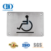 Square Type Sign Plate Stainless Steel Disable Sign Plate Bathroom Toilet Sign Plate For The Disabled-DDSP001-Disabled