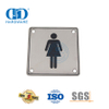 Bathroom Signs Symbol Stainless Steel Washroom Female Sign Plate Bathroom Toilet Door Sign Plate-DDSP002