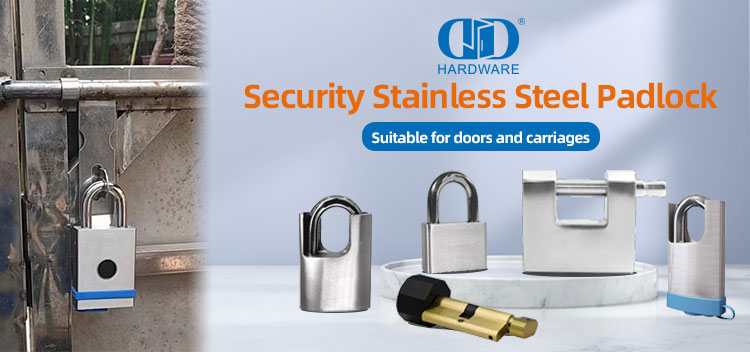 Stainless Steel Durable in Use Safety Master Key Waterproof Uncuttable Commercial Furniture Hardware Outdoor School Door Lock Padlock-DDPL006-50mm