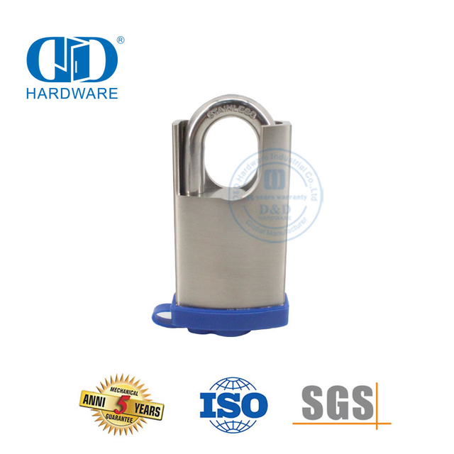 Maximum Security Stainless Steel Brass Anti-Theft Heat Resistant Fingerprint Biometric USB Charging Wooden Steel Door Padlock-DDPL0013-50mm