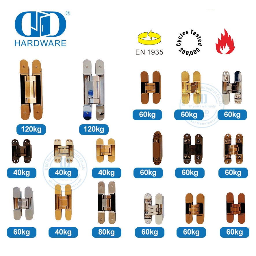 5-star hotel door hidden hinge
