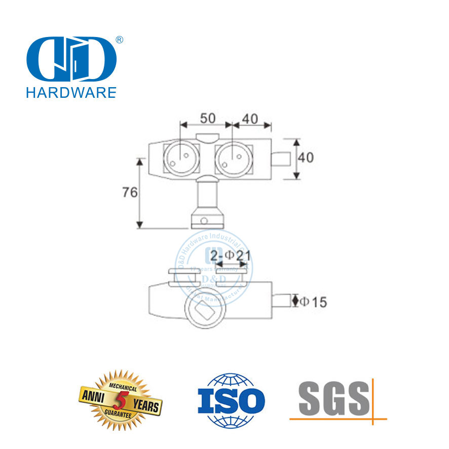 Stainless Steel Glass Door Pivot Systems Curve Top Over Panel Pivot Glass Fittings-DDGP008