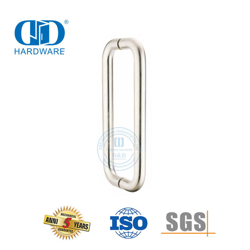 Stainless Steel Commercial Application Glass Door Handles D Pull Handle-DDPH007