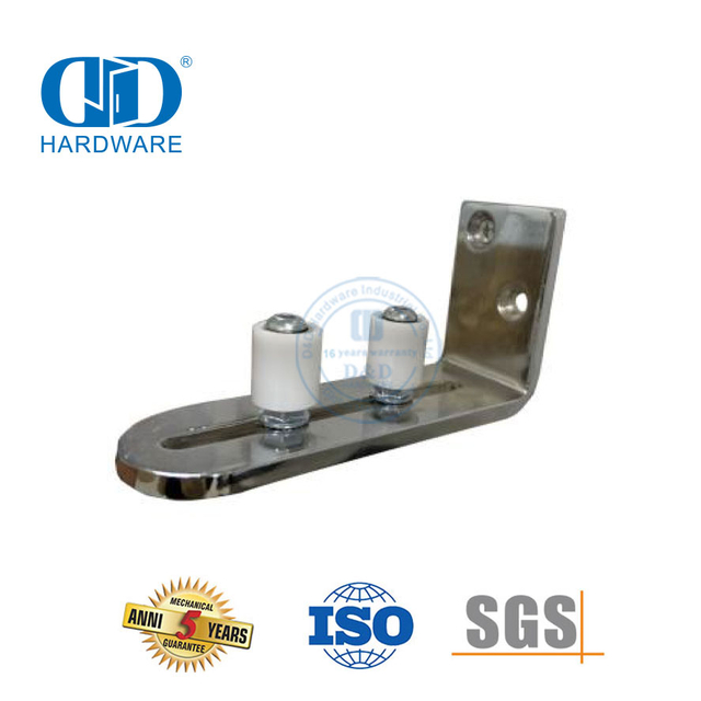 Stainless Steel Europe Black Adjustable Stay Roller Sliding Barn Door Bottom Floor Guide-DDBD088