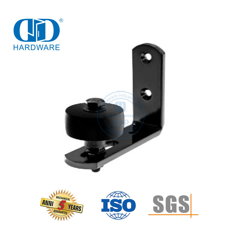 Carbon Steel Metal American Type Fitting Barn Door Floor Guide Wall Mount Door Guide-DDBD086