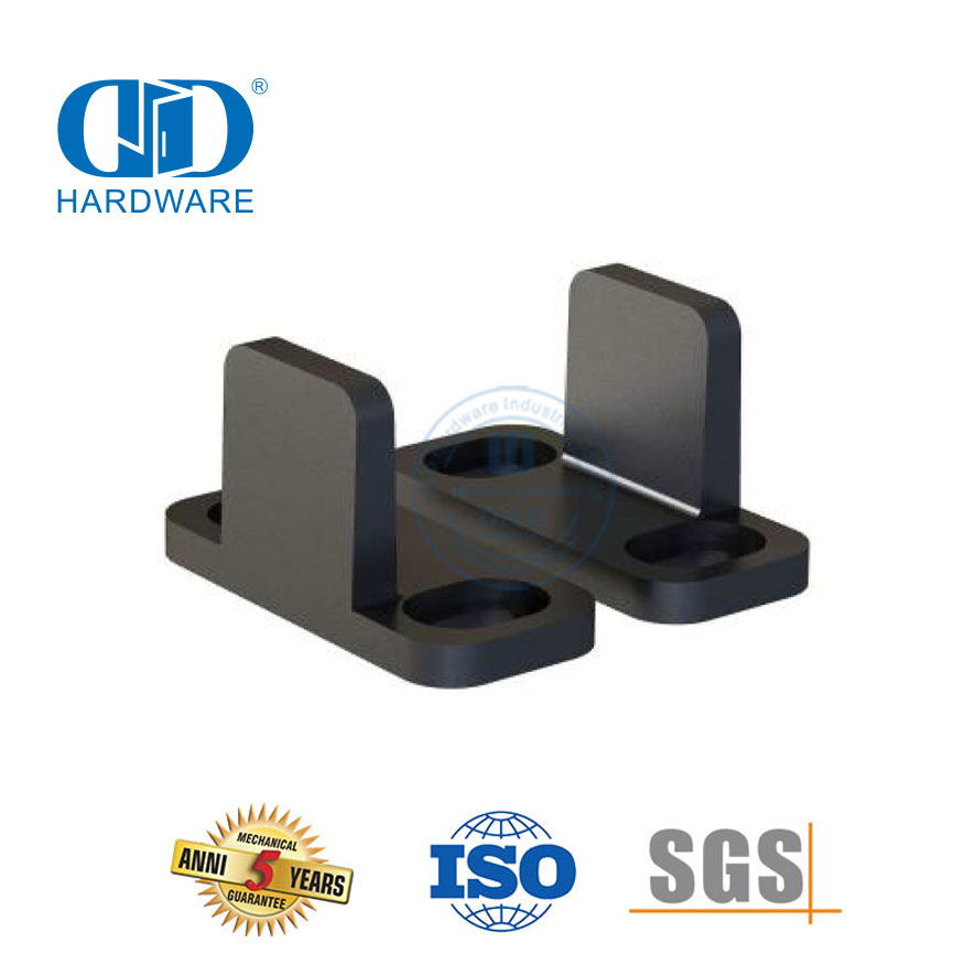 Stainless Steel Black Double Door Barn Door Hardware Door Bottom Floor Guide-DDBD085