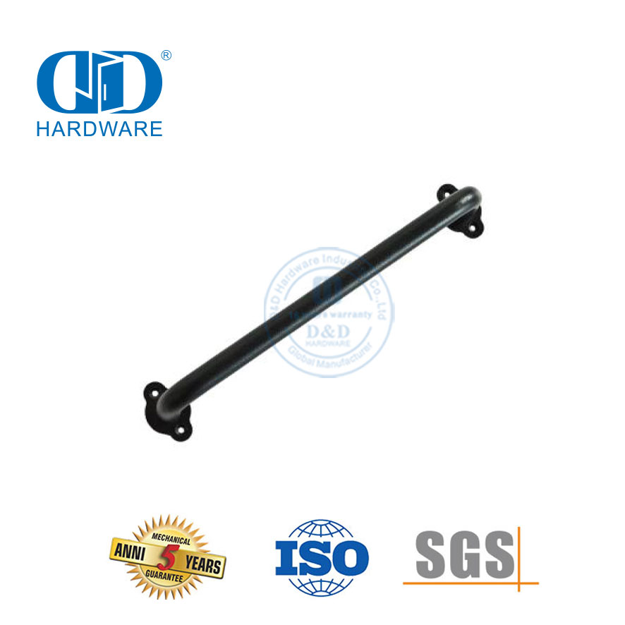 Stainless Steel Black Double Barn Style Door Hardware Outdoor Handle Sliding Barn Door Hardware-DDBD092
