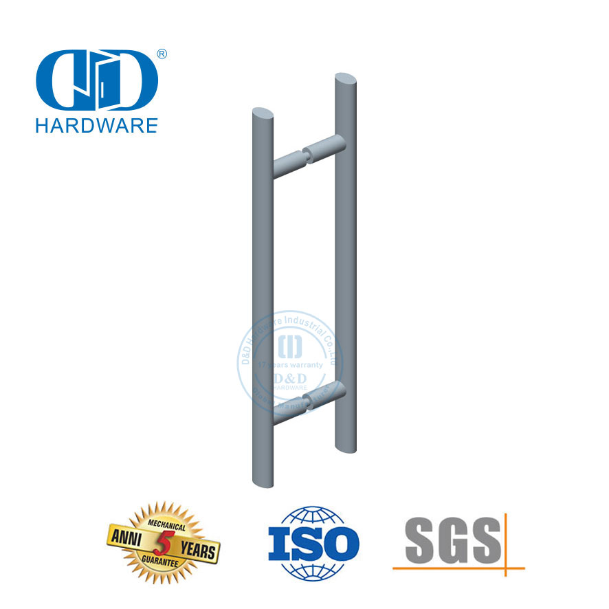 Multiple Application Stainless Steel Main Door Glass Wooden Metal Door Hardware Oval Shape T Bar Pull Handle-DDPH037