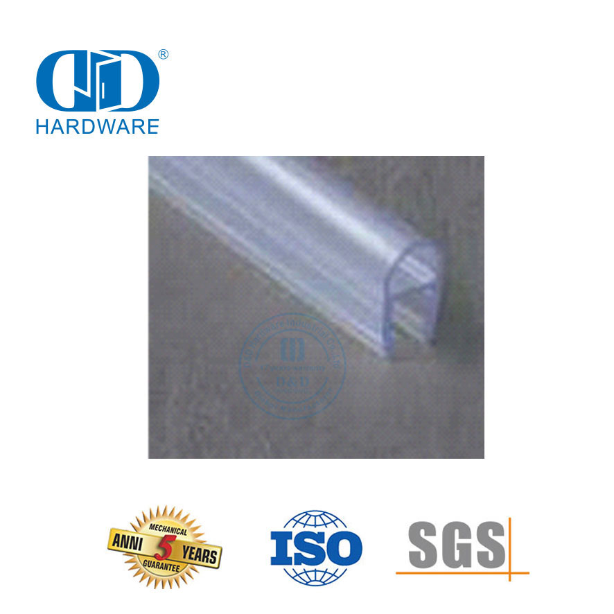 Glass Hardware Fittings Shower Sliding Door Bathroom PVC Rubber Waterproof Seal Strip-DDWS002
