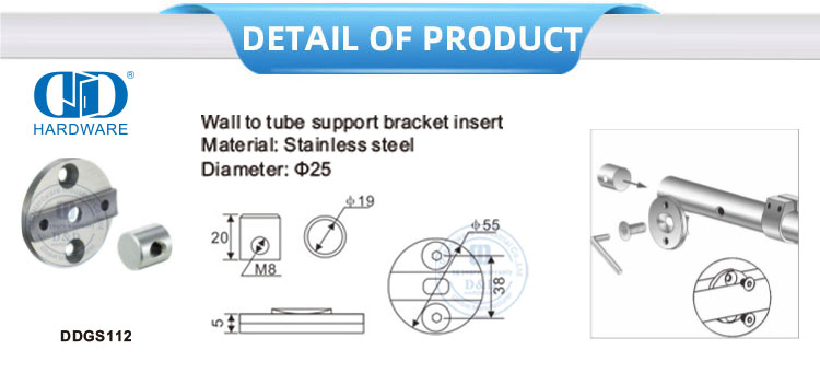 Stainless Steel Glass Accessories Set Sliding Door Hanging Roller Shower Door Roller For Bathroom Door-DDGS112