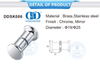 Chinese Manufacturer Chrome Stainless Steel Shower Cubicle Knob Door Handle Knob For Bathroom-DDSK006