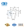 Factory Stainless Steel Iron Glass Fitting Frameless Sliding Door Glass Hardware Furniture Accessory For Bathroom-DDGS143