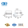 China Factory Stainless Steel Glass Door Handle Lock Patch Fitting Corner Lock Door Fitting-DDGL005