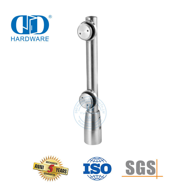 Stainless Steel Sliding Door Hardware Patch Fitting Pivot Glass Fitting For Entrance Glass Door-DDGP002